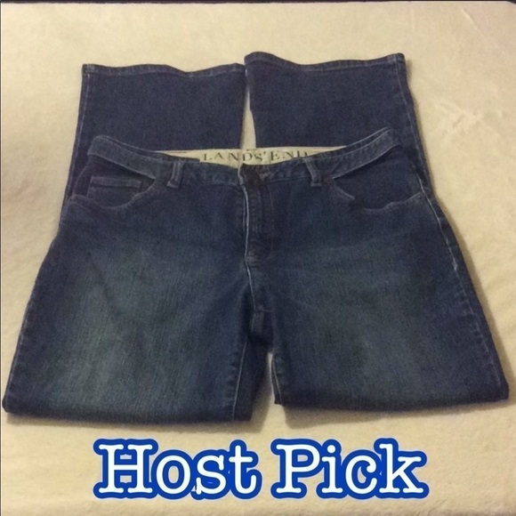 ✅HOST Pick✅ Lands’ End Boot Leg Jeans, Size 6 - Picture 1 of 7